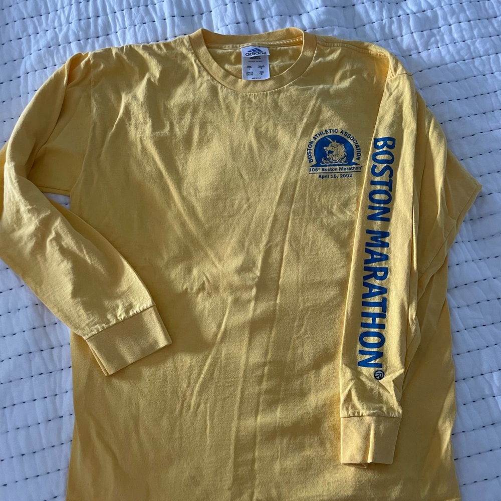 Vintage 2002 Boston Marathon Long Sleeve Shirt